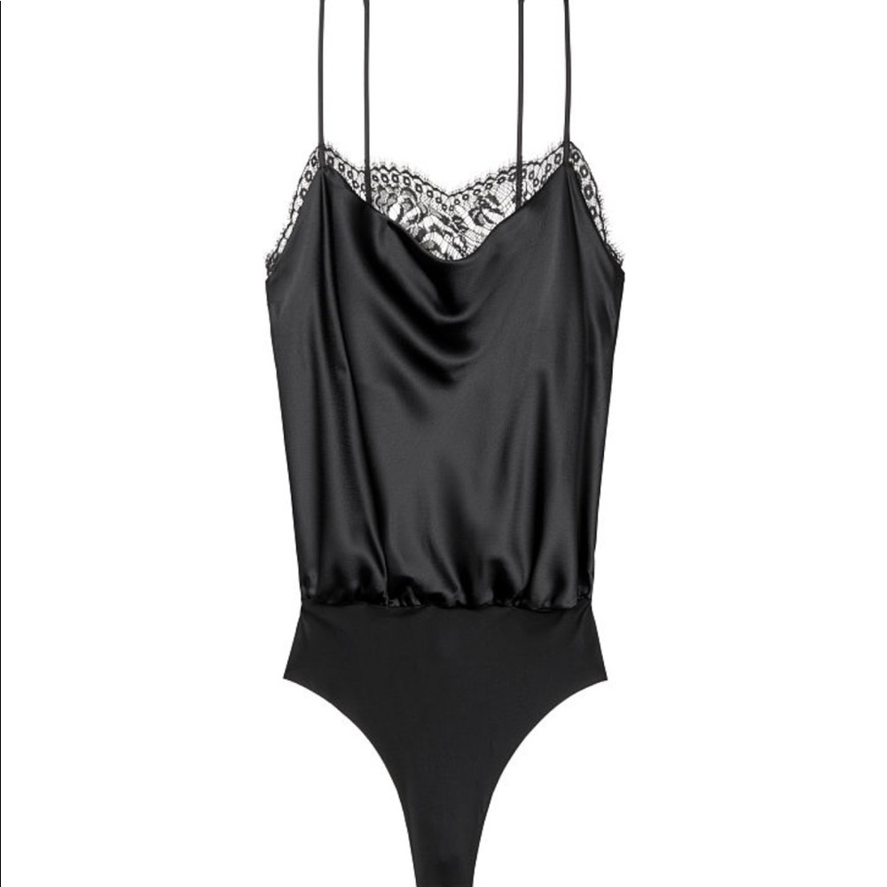 Victoria’s secret Satin cowl neck bodysuit